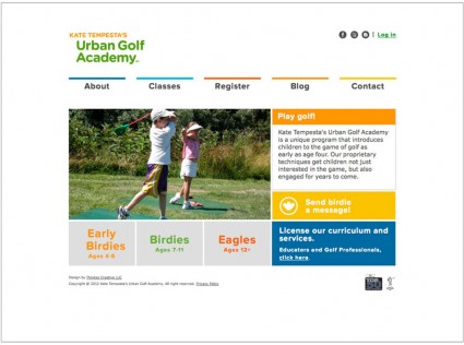 Kate Tempesta Urban Golf Academy Website