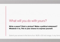 Thinkso's invitation for its 100 square inches project, which asks, What will you do with yours?