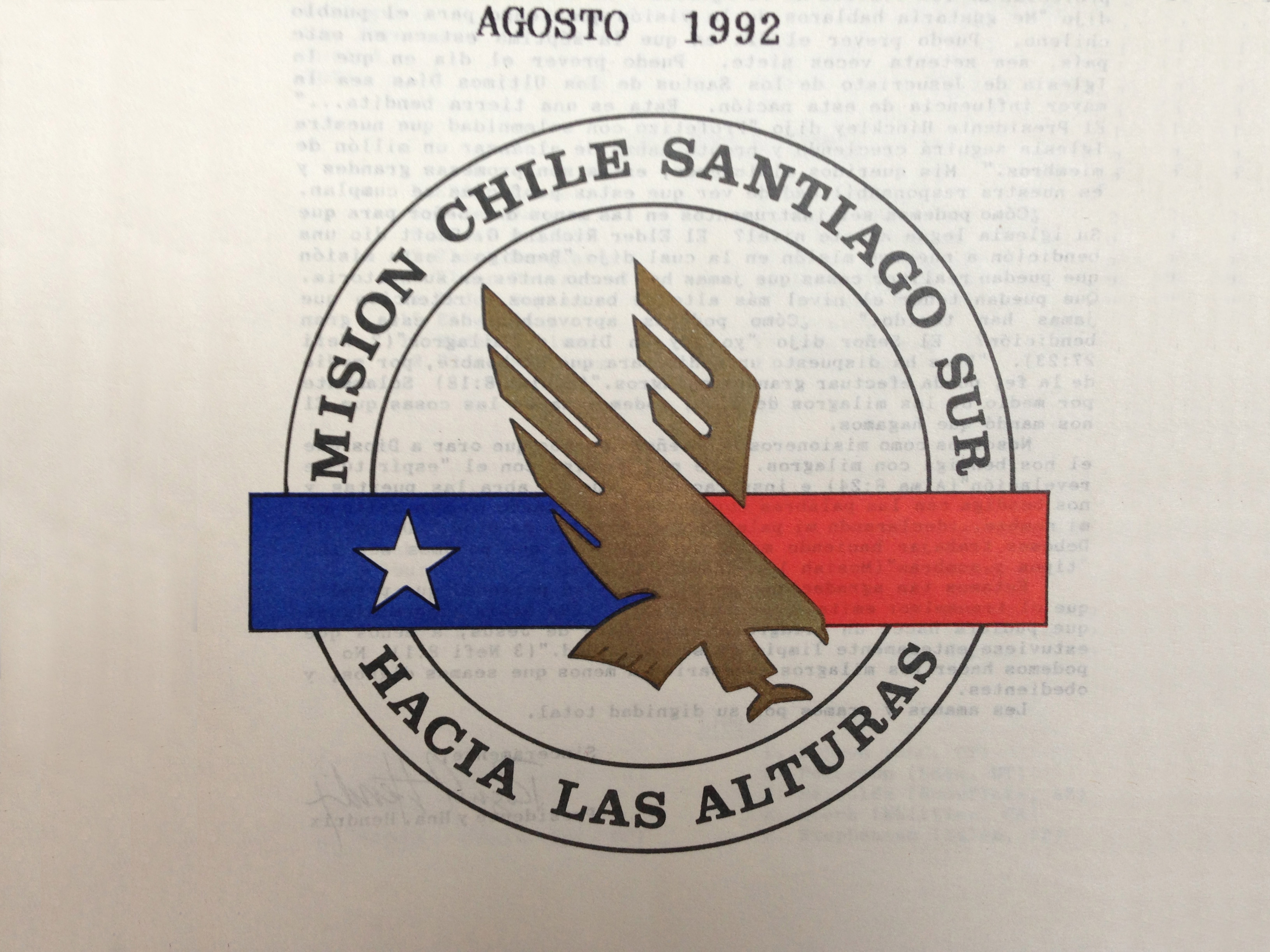 Mision Chile Santiago Sur Hacia Las Alturas Logo