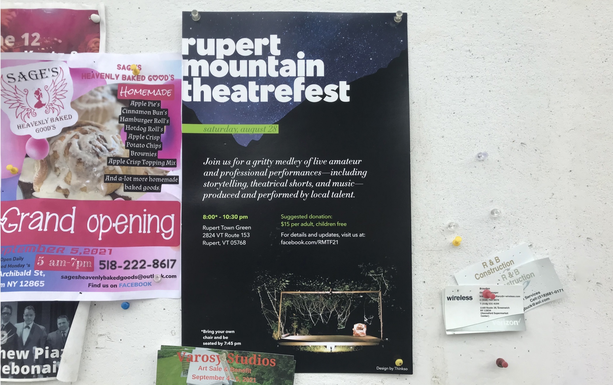Rupert Mountain Theatrefest printed poster