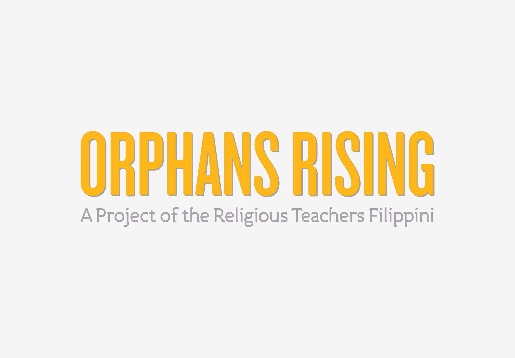 The logotype of Orphans Rising, a project of the Religious Teachers Filippini.
