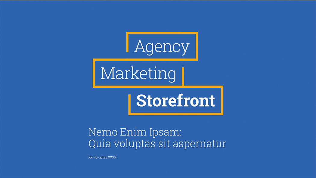 Allstate Agency Marketing Storefront sales presentation cover template.