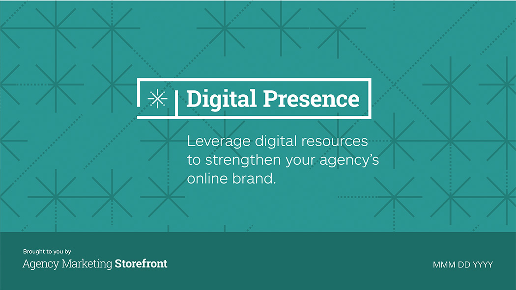Allstate Agency Marketing Storefront sales presentation page template for the Digital Presence platform.